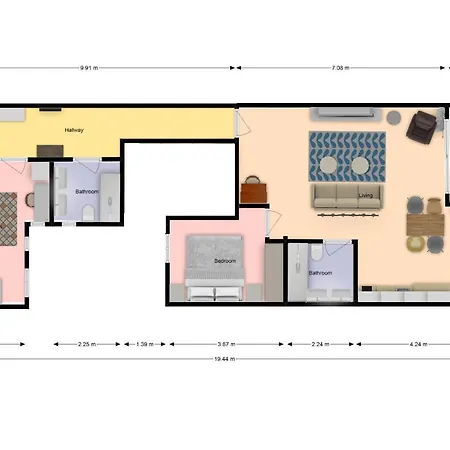 New 2br 100m-to-beach Free Parking Apartment *